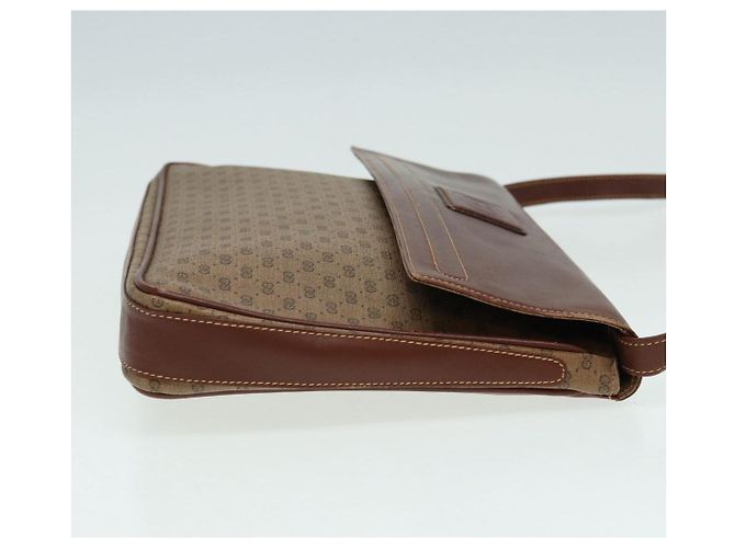 Gucci Borsa a spalla Micro GG Supreme in PVC marrone beige 004 112 0158 Auth th5194 - vista 5