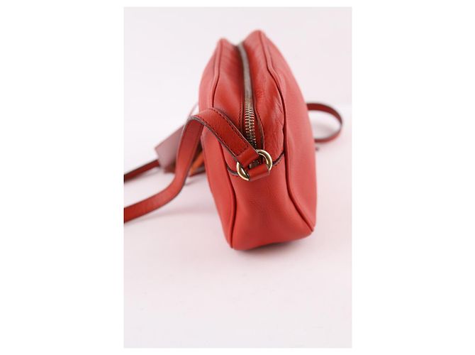 Gucci Borsa a tracolla Soho in pelle rossa Rosso - vista 3