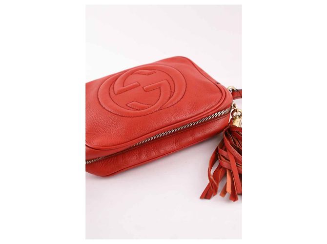 Gucci Borsa a tracolla Soho in pelle rossa Rosso - vista 5
