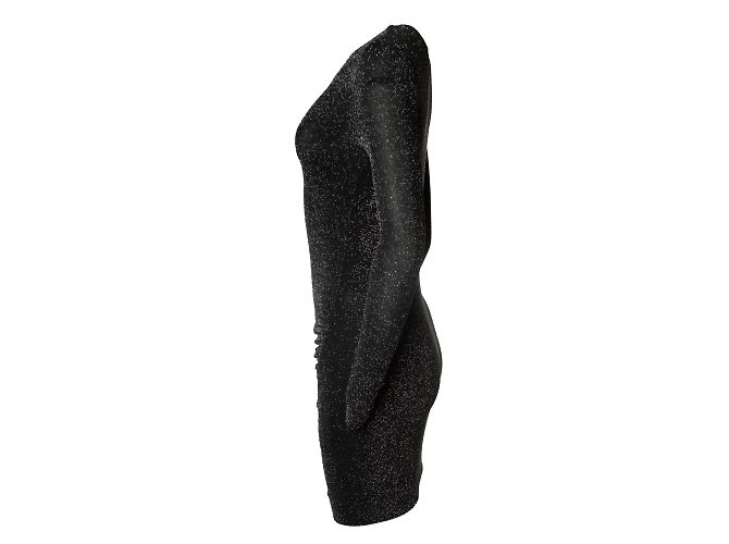 By Malene Birger Glitter Stretchkleid von Malene Birger Schwarz Silber - Ansicht 2