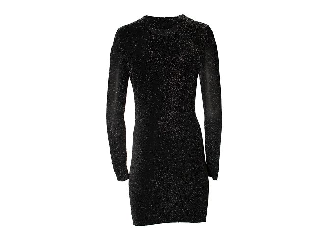 By Malene Birger Glitter Stretchkleid von Malene Birger Schwarz Silber - Ansicht 3