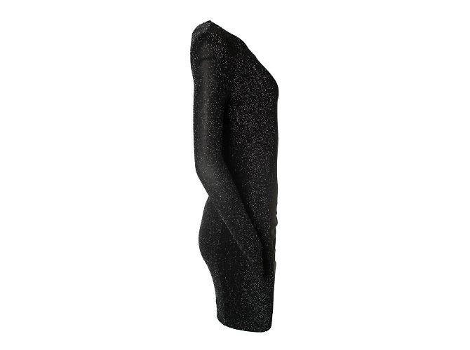 By Malene Birger Glitter Stretchkleid von Malene Birger Schwarz Silber - Ansicht 4