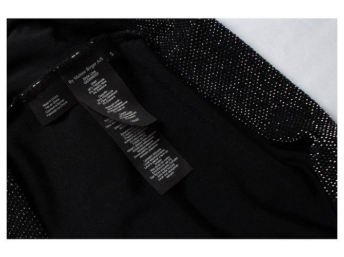 By Malene Birger Glitter Stretchkleid von Malene Birger Schwarz Silber - Ansicht 5