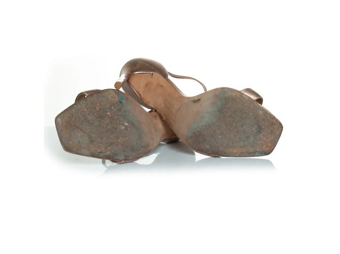 Saint Laurent, Sandali metallici Rosa - vista 7