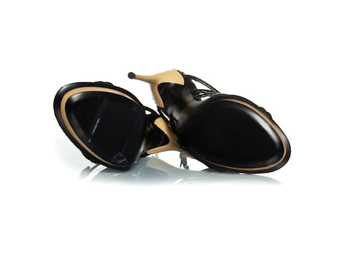 Slingback-Sandalen aus Pythonleder von Tom Ford Schwarz - Ansicht 6