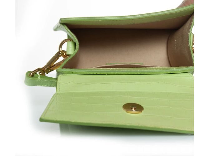 Jacquemus, la borsa chiquito media in pelle Verde - vista 10