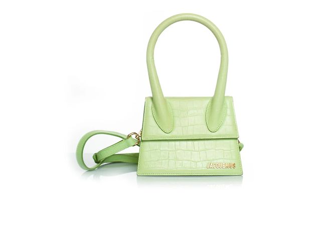Jacquemus, la borsa chiquito media in pelle Verde - vista 2