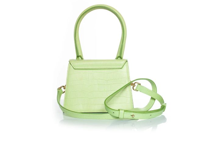 Jacquemus, la borsa chiquito media in pelle Verde - vista 3