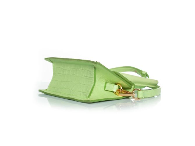 Jacquemus, la borsa chiquito media in pelle Verde - vista 4