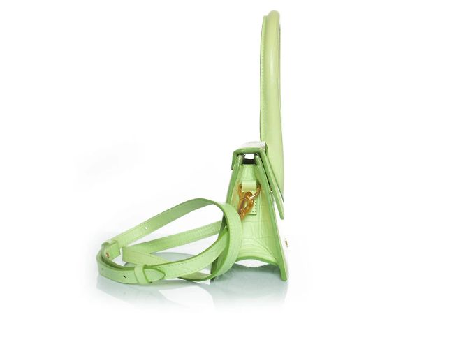 Jacquemus, la borsa chiquito media in pelle Verde - vista 6