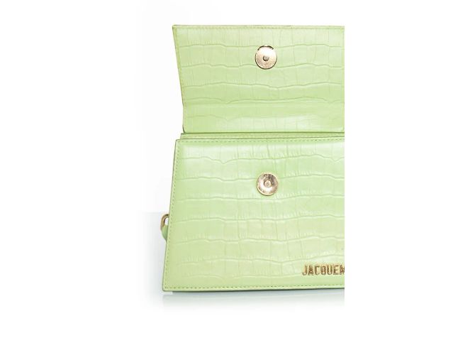 Jacquemus, la borsa chiquito media in pelle Verde - vista 8