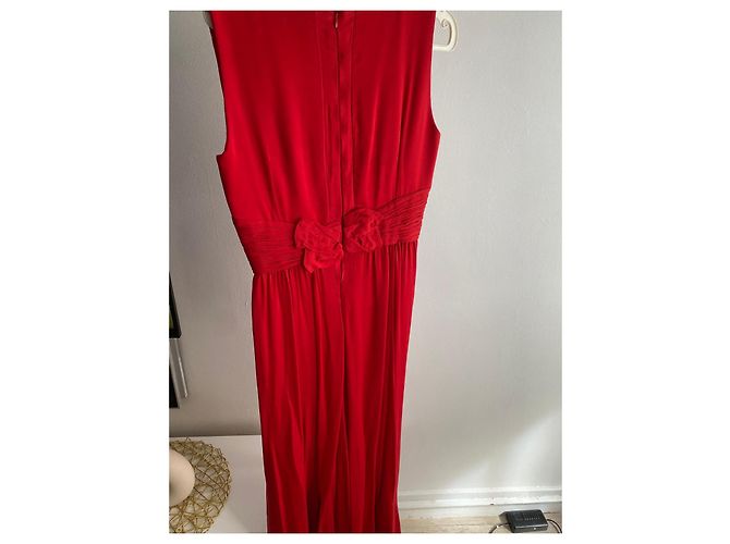 Abendkleid Andrew GN aus roter Seide - Ansicht 3