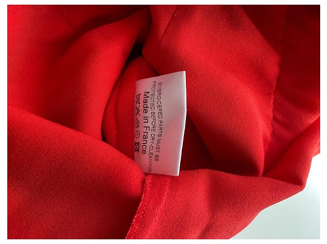 Abendkleid Andrew GN aus roter Seide - Ansicht 5