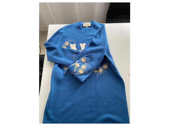 Gucci Wollkleid Blau - Ansicht 10