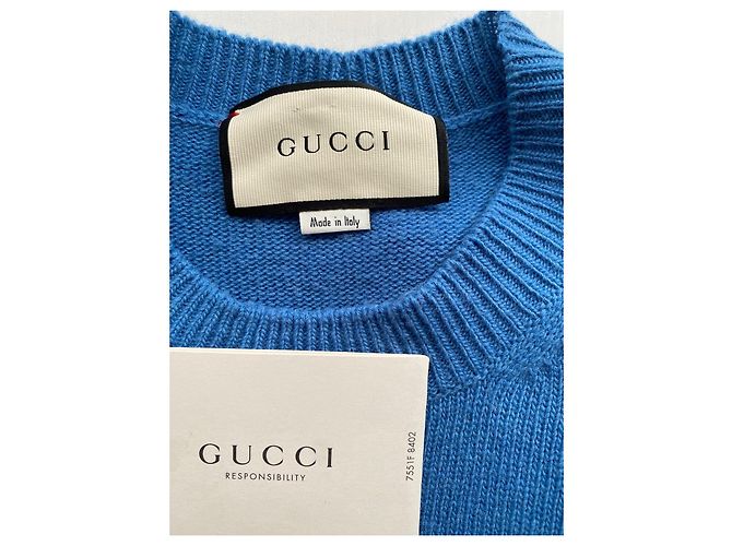 Gucci Wollkleid Blau - Ansicht 13