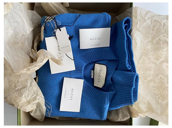 Gucci Wollkleid Blau - Ansicht 2
