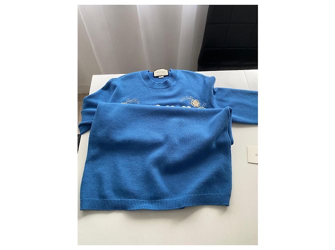 Gucci Wollkleid Blau - Ansicht 7