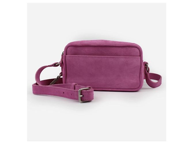 Borsa a mano Jacquemus Baneto in scamosciato rosa - vista 5