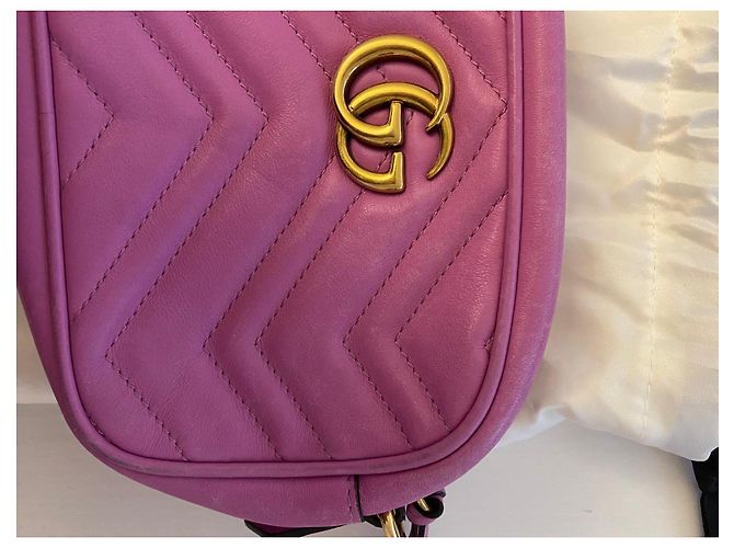 Borsa Gucci in pelle rosa - vista 2