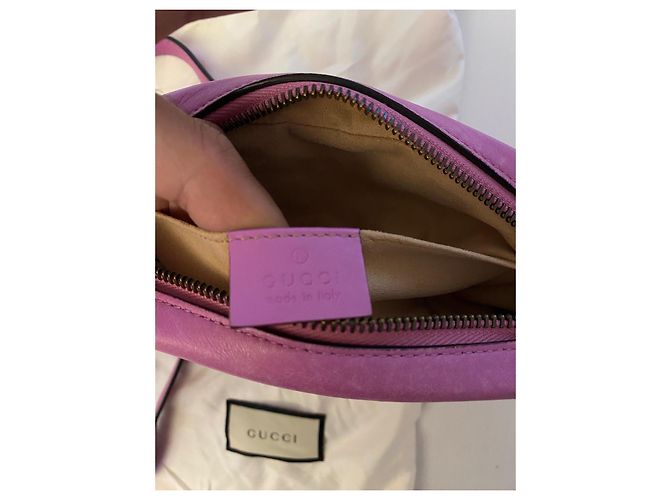 Borsa Gucci in pelle rosa - vista 3
