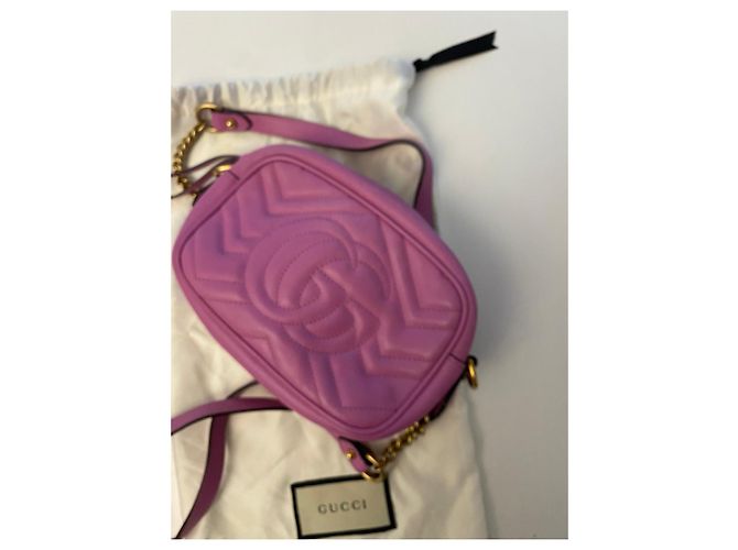 Borsa Gucci in pelle rosa - vista 5