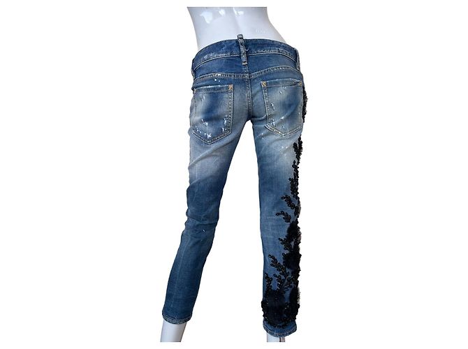 Jeans skinny Dsquared2 de cintura baja azul para mujer - vista 5