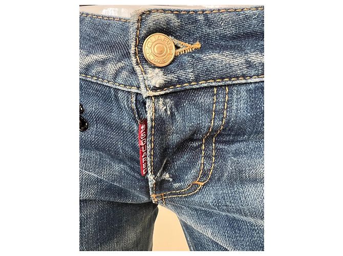 Jeans skinny Dsquared2 de cintura baja azul para mujer - vista 6