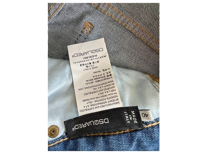 Jeans skinny Dsquared2 de cintura baja azul para mujer - vista 7
