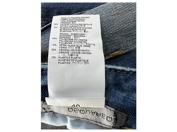 Jeans skinny Dsquared2 de cintura baja azul para mujer - vista 8