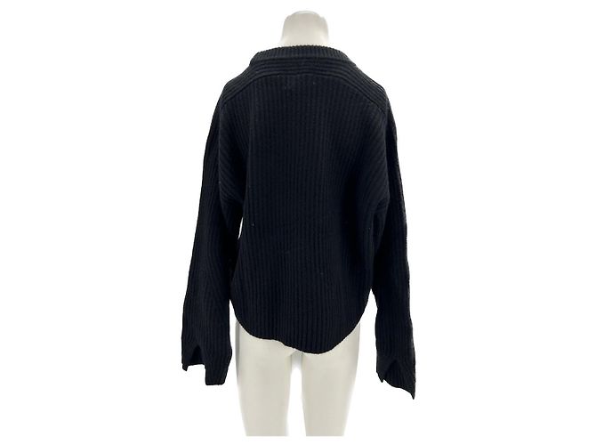 Autre Marque Loulou Studio Strickwaren T.International S Kaschmir Schwarz - Ansicht 2