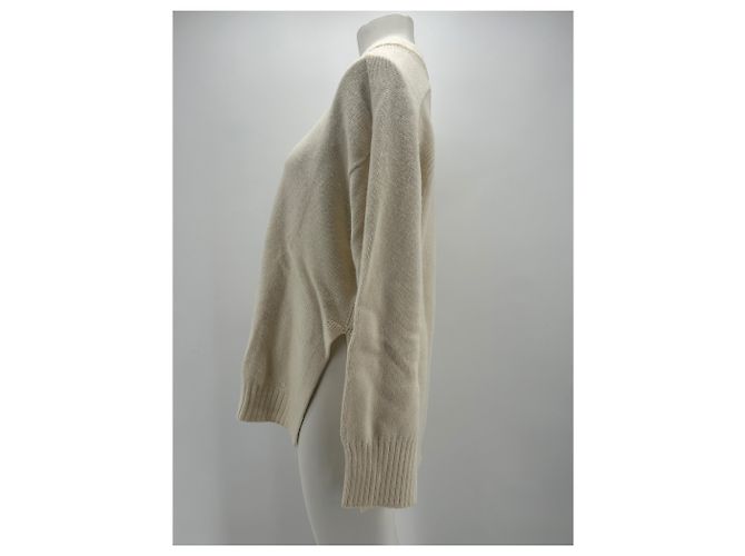 Autre Marque Loulou Studio Strickwaren T.International S Wolle Beige - Ansicht 4