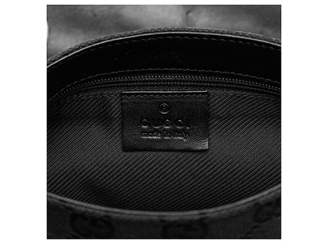 Gucci Schwarze GG Canvas Jackie Gürteltasche - Ansicht 6