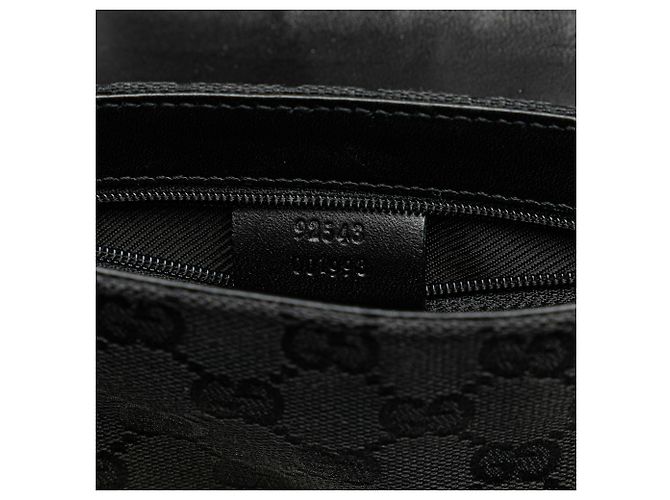 Gucci Schwarze GG Canvas Jackie Gürteltasche - Ansicht 7