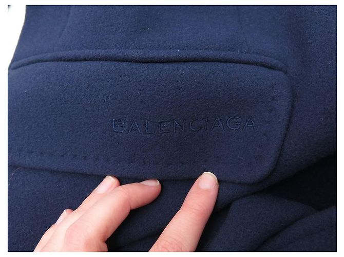 NUEVO ABRIGO BALENCIAGA OVERSIZE M 38 LANA ESTRUCTURADA ABRIGO ENVUELTO PULIDO - vista 12