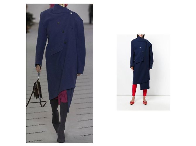 NUEVO ABRIGO BALENCIAGA OVERSIZE M 38 LANA ESTRUCTURADA ABRIGO ENVUELTO PULIDO - vista 17