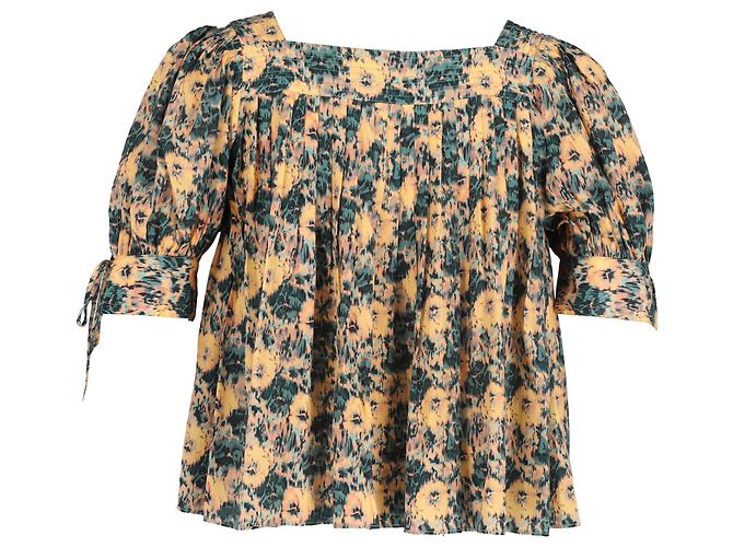Blusa Lorraine Ulla Johnson en seda estampada floral - vista 3