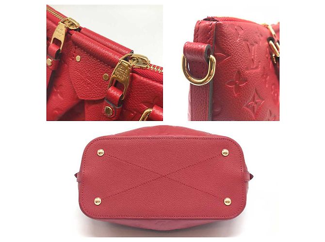 Borsa a mano Louis Vuitton Mazarine PM in pelle Monogram Empreinte rossa Rosso - vista 4