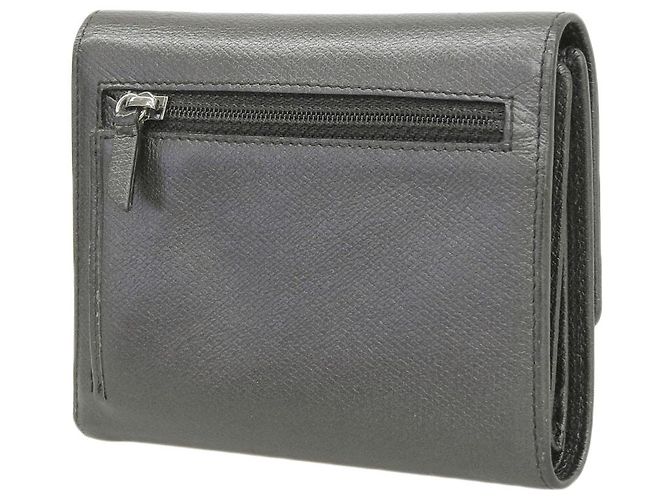 Cartera de cuero trifold negra de Chanel Negro - vista 2