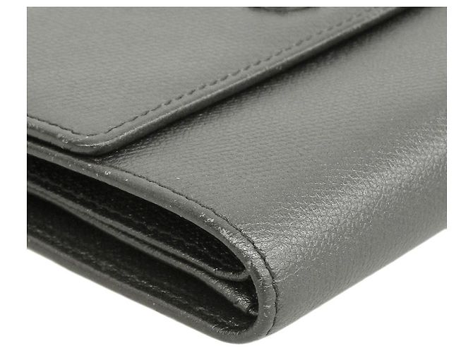 Cartera de cuero trifold negra de Chanel Negro - vista 7