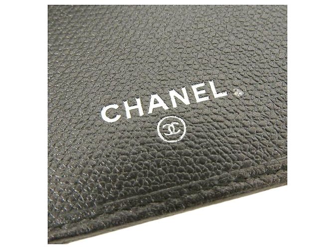 Cartera de cuero trifold negra de Chanel Negro - vista 9
