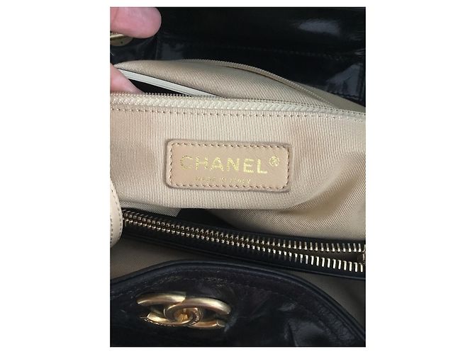 Borsa Tote Chanel in Pelle Nera Nero - vista 3