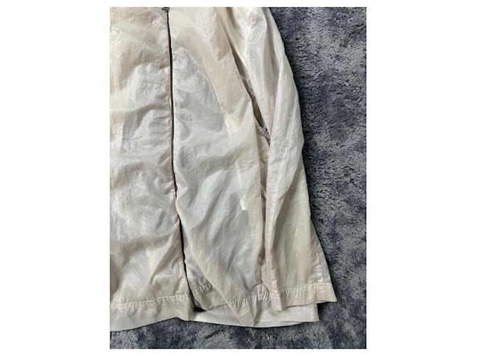 Marithé et François Girbaud Marithe Francois Girbaud años 00 impermeable transparente blanco. Gris - vista 2