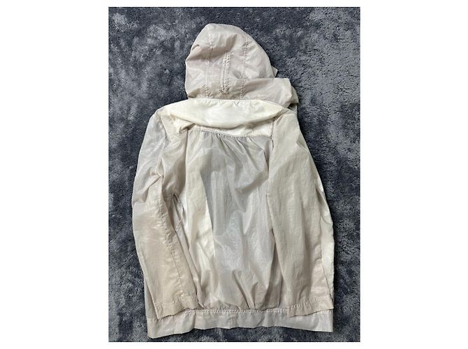 Marithé et François Girbaud Marithe Francois Girbaud años 00 impermeable transparente blanco. Gris - vista 4
