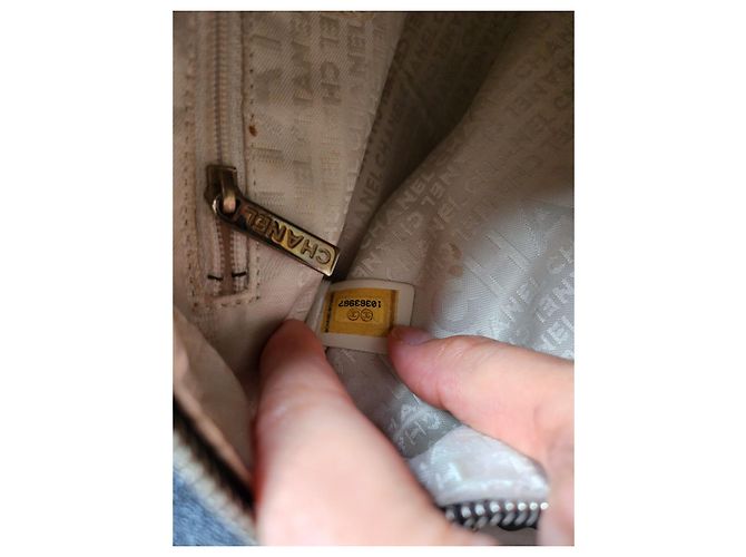 Chanel Coco Mark Umhängetasche Schwarz Beige - Ansicht 4