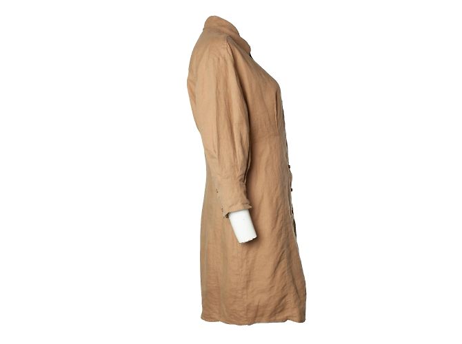 Autre Marque Casa de Dagmar, vestido de lino marrón Castaño - vista 4