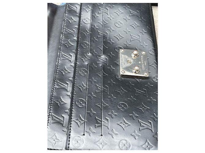 Borsa Louis Vuitton Monogram Mini Glace Anushka MM Nera in Pelle Nero - vista 8