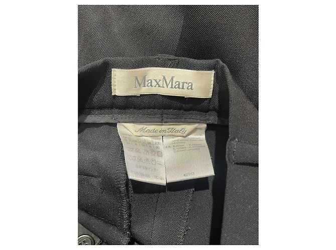 Pantalones MAX MARA T.FR 38 Lana Negro - vista 4