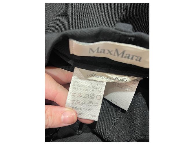 Pantalones MAX MARA T.FR 38 Lana Negro - vista 5