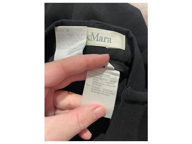 Pantalones MAX MARA T.FR 38 Lana Negro - vista 6