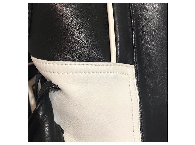BALMAIN Jacken T.IT 38 Leder Schwarz - Ansicht 2